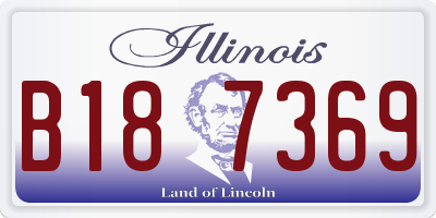 IL license plate B187369