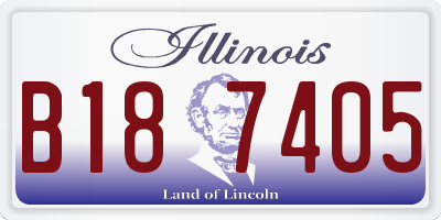 IL license plate B187405