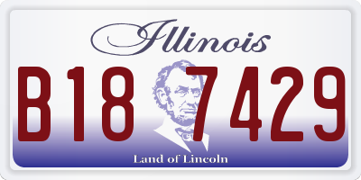 IL license plate B187429