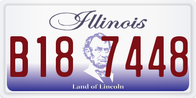 IL license plate B187448
