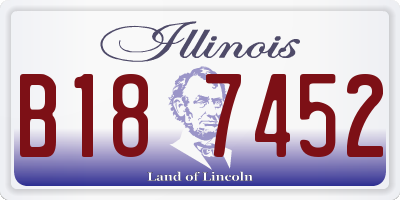 IL license plate B187452