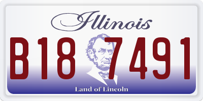 IL license plate B187491