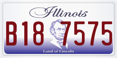 IL license plate B187575