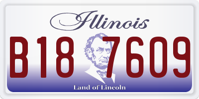 IL license plate B187609