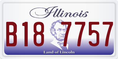 IL license plate B187757