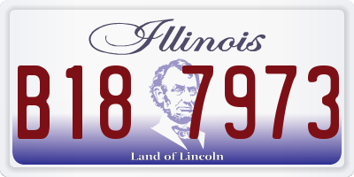 IL license plate B187973