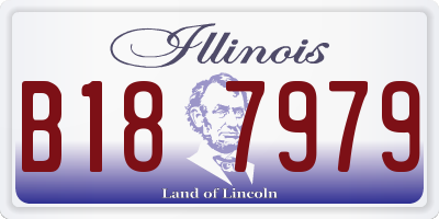 IL license plate B187979