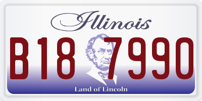 IL license plate B187990