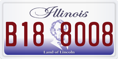 IL license plate B188008