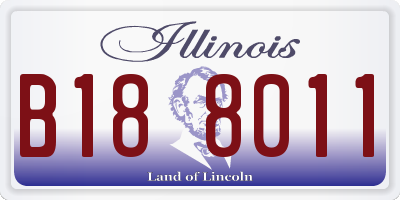 IL license plate B188011