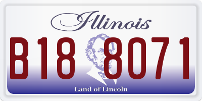 IL license plate B188071