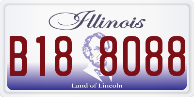 IL license plate B188088
