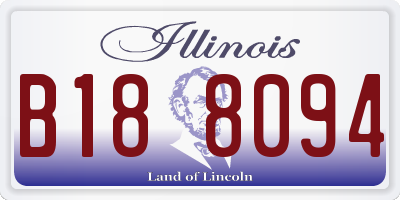 IL license plate B188094