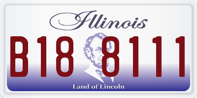 IL license plate B188111