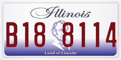 IL license plate B188114
