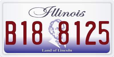 IL license plate B188125