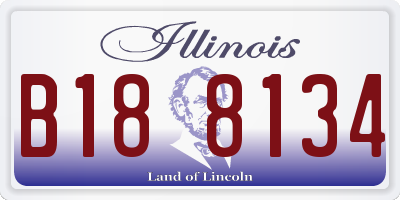 IL license plate B188134