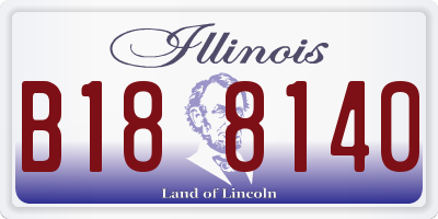 IL license plate B188140