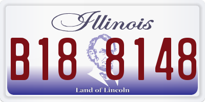 IL license plate B188148
