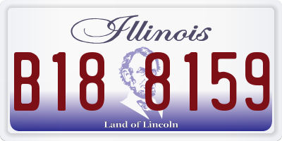 IL license plate B188159