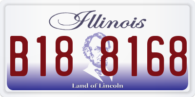 IL license plate B188168