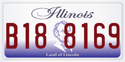 IL license plate B188169