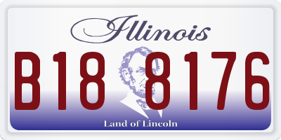 IL license plate B188176
