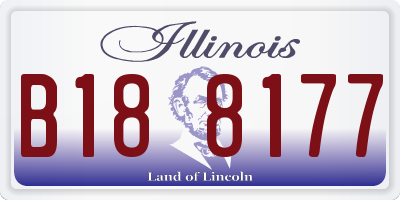 IL license plate B188177