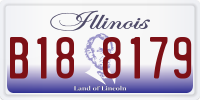 IL license plate B188179