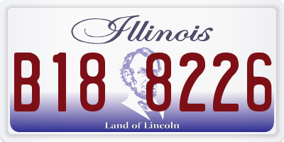 IL license plate B188226