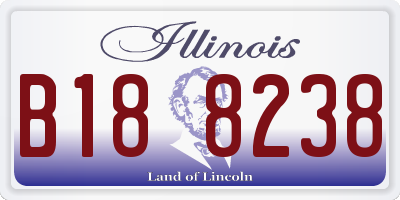 IL license plate B188238