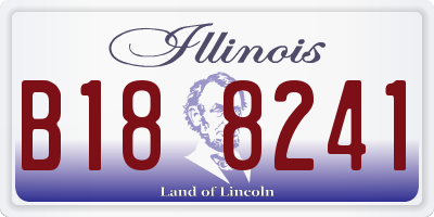 IL license plate B188241
