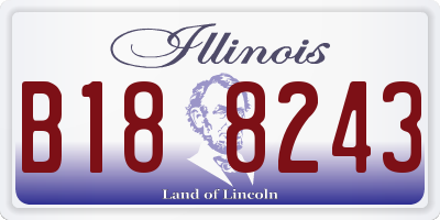 IL license plate B188243