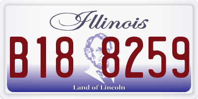 IL license plate B188259
