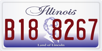 IL license plate B188267