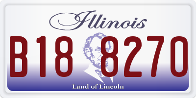 IL license plate B188270