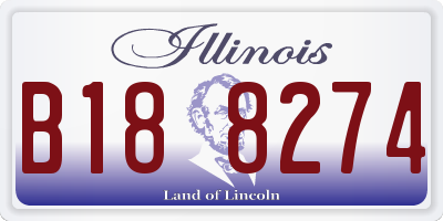 IL license plate B188274