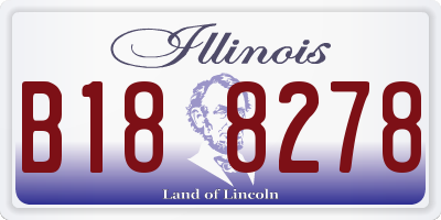 IL license plate B188278
