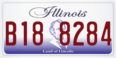 IL license plate B188284