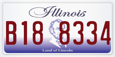 IL license plate B188334