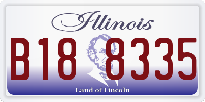 IL license plate B188335