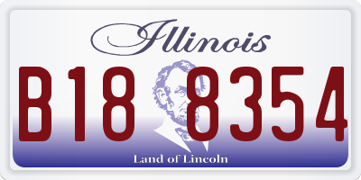 IL license plate B188354