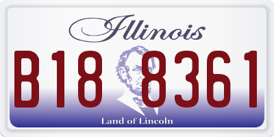 IL license plate B188361