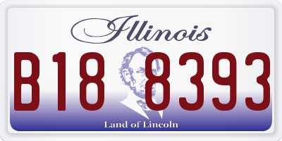 IL license plate B188393