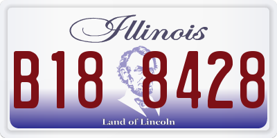 IL license plate B188428