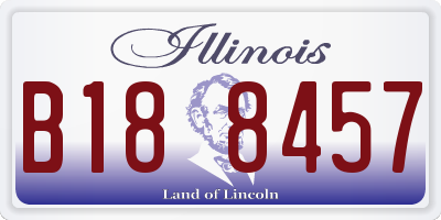 IL license plate B188457
