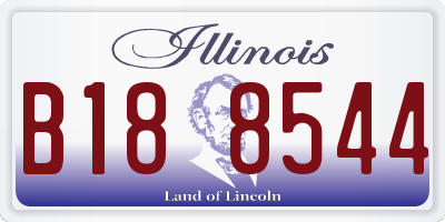 IL license plate B188544