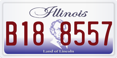 IL license plate B188557