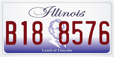 IL license plate B188576