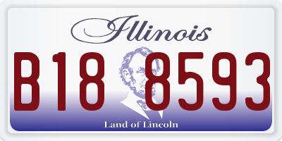 IL license plate B188593